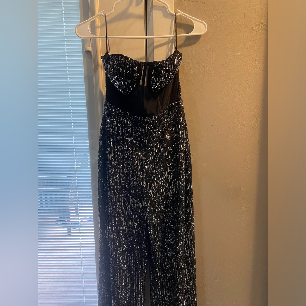 black rhinestone jumpsuit